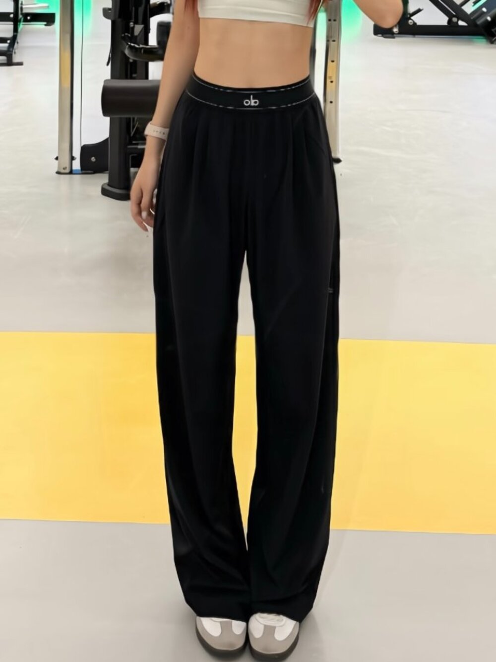 NWT💟ALO Yoga Black Straight Leg Pants,Casual Style Suit Up Trouser (Regular) 👖